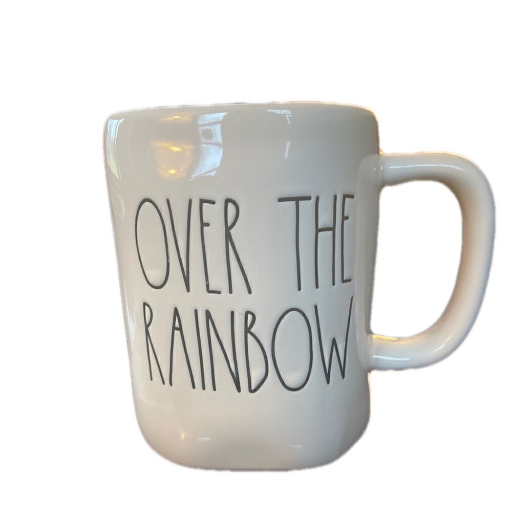 Rae Dunn OVER THE RAINBOW Mug New